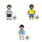 Suárez Neymar Messi Minifigures Compatible Lego Football star Set