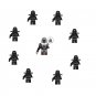 8pcs Dark Troopers vs Mandalorian Minifigures Compatible Lego The Mandalorian Set