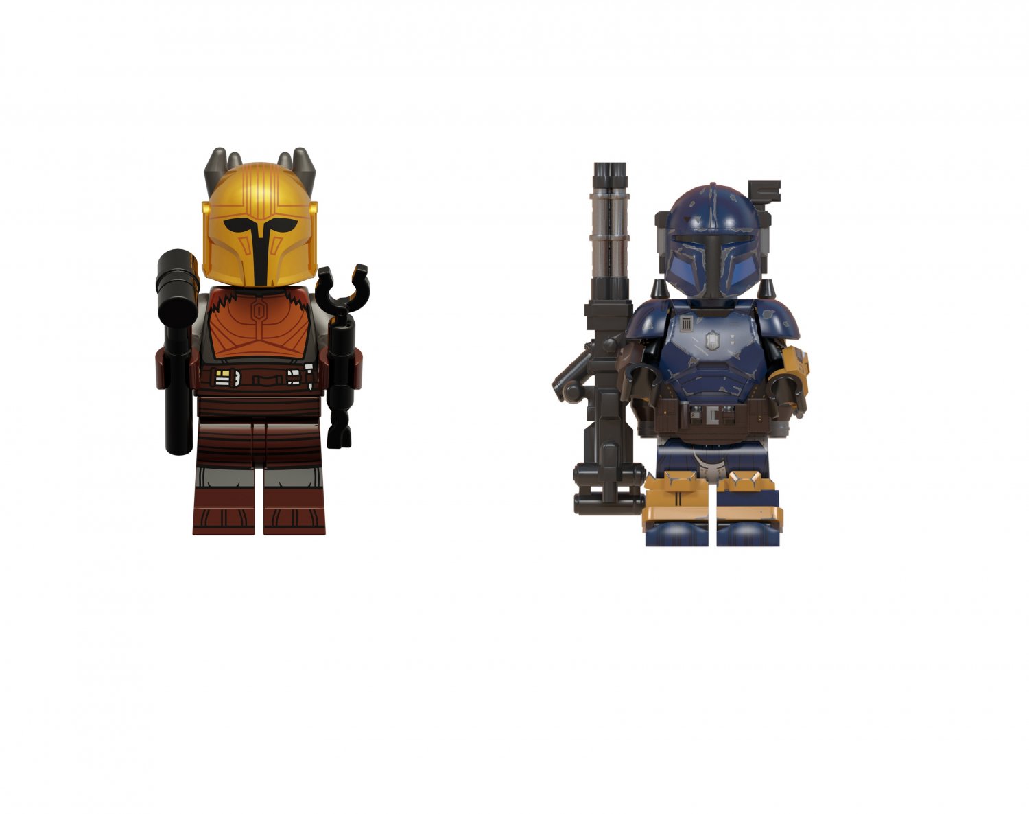 Blacksmith and Paz Vizla Minifigures Compatible Lego The Mandalorian Season 3 Set