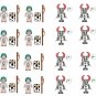 Teutonic Knights vs Egyptian Court Guard Minifigures Compatible Lego Crusade Army Set