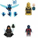 Blue Beetle Doctor Fate Black Adam Atom Smasher Minifigures Compatible Lego Super Heroes Set