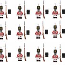 12pcs Britain Line infantry zombies Minifigures Compatible Lego Halloween Set