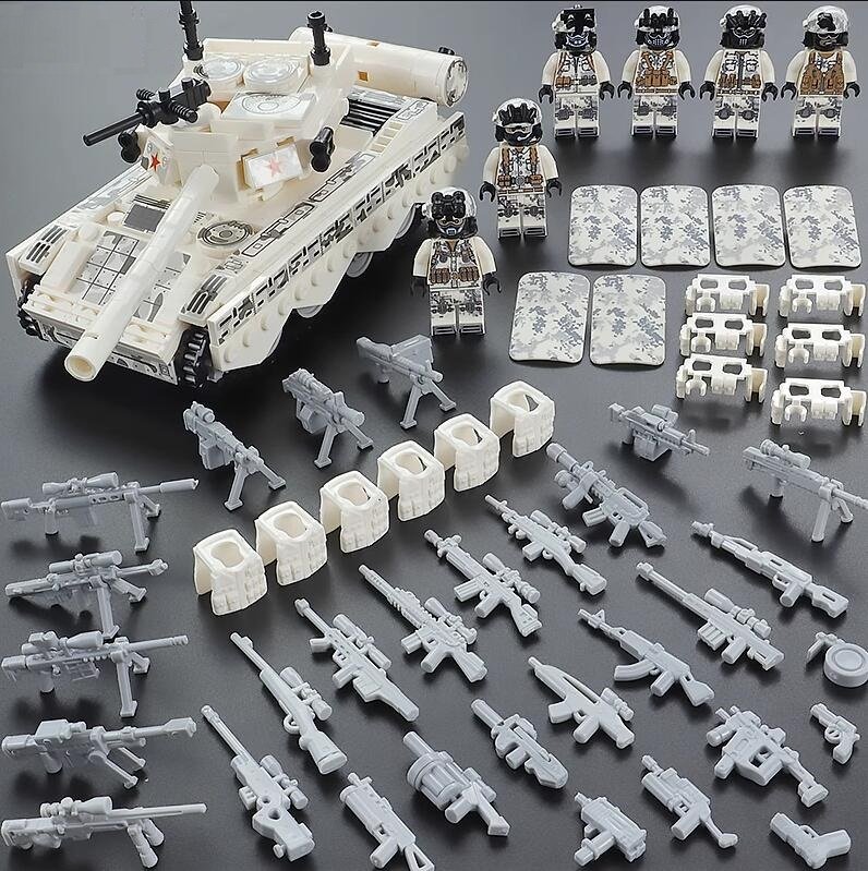 Snow Ghost Team Snowfield Tank Minifigures Compatible Lego Modern Military Set