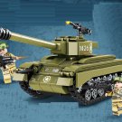 America M26 Heavy Tank Pershing Tank Minifigures Compatible Lego WW2 Tank Set