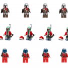 Mandalorian Boba Fett Jango Fett Christmas Minifigures Lego Compatible Christmas Star Wars Set
