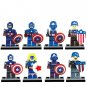 8pcs Comic Edition Captain America Minifigures Lego Compatible The Avengers Set