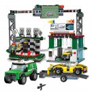 3in1 The Car Race Racing Serving Station Minifigures Lego Compatible Racing Set