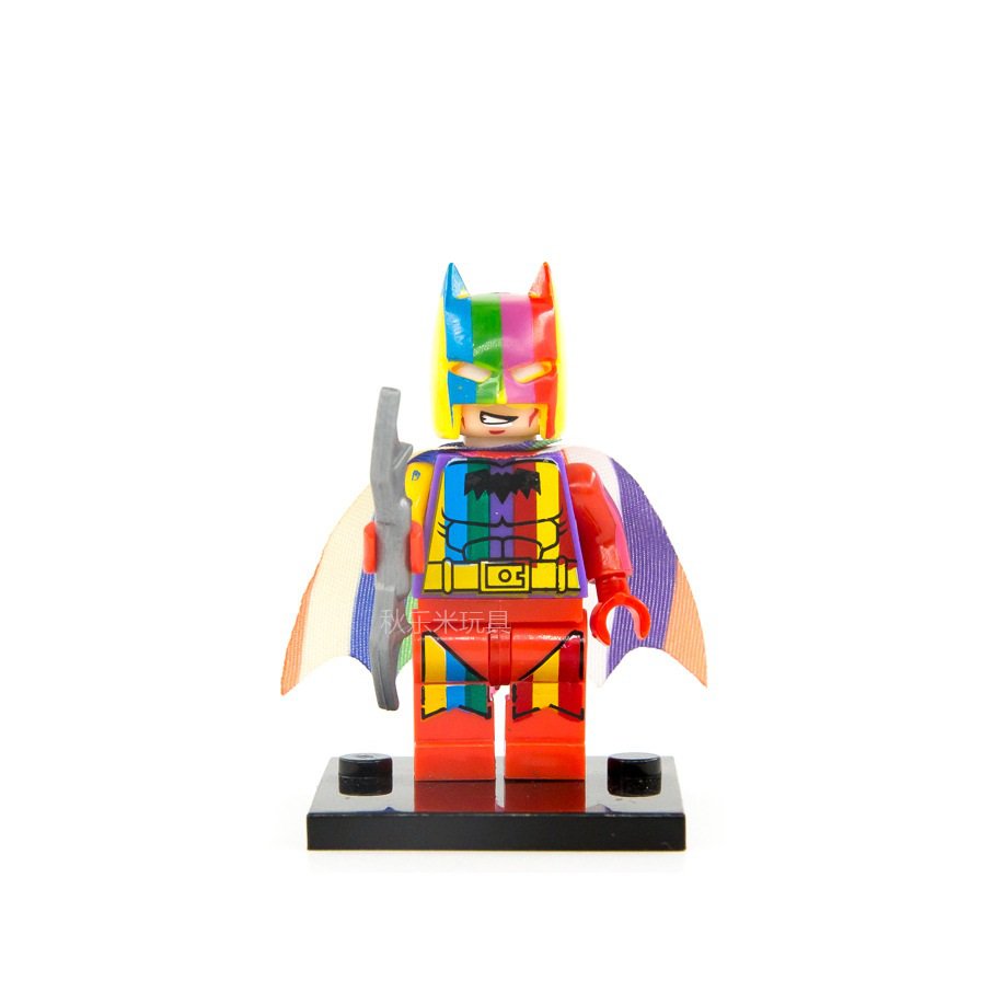 Rainbow Batman Minifigures Lego Compatible Batman Minifigure