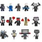14pcs Skibidi Toilet Mechanical Titan TV Man Minifigures Lego Compatible Game Sets