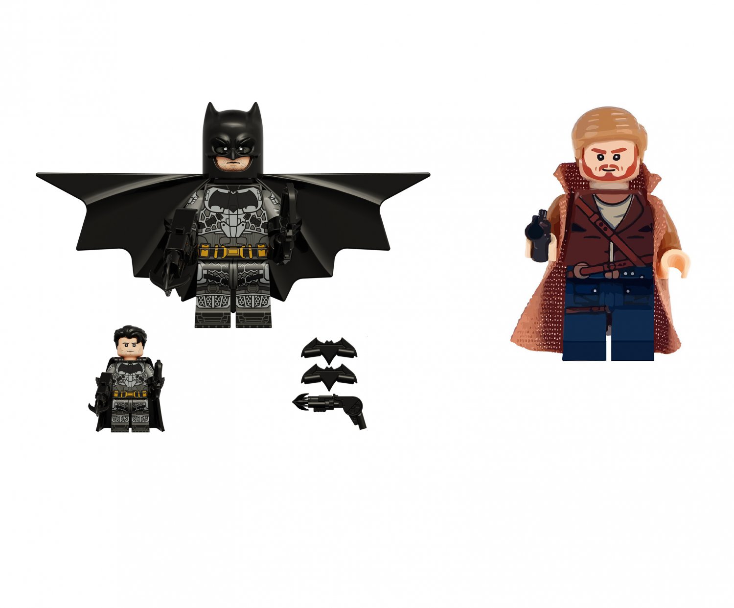 Time Master Richard Hunter VS Batman Minifigures Lego Compatible     Justice League Set