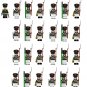 25pcs Russian artillery Russian artillery officer Minifigures Lego Compatible Napoleonic Wars Set