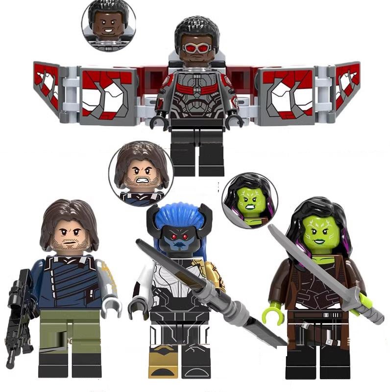 Falcon Winter Soldier Gamora Proxima Midnight Minifigures Lego Compatible Avengers 2023