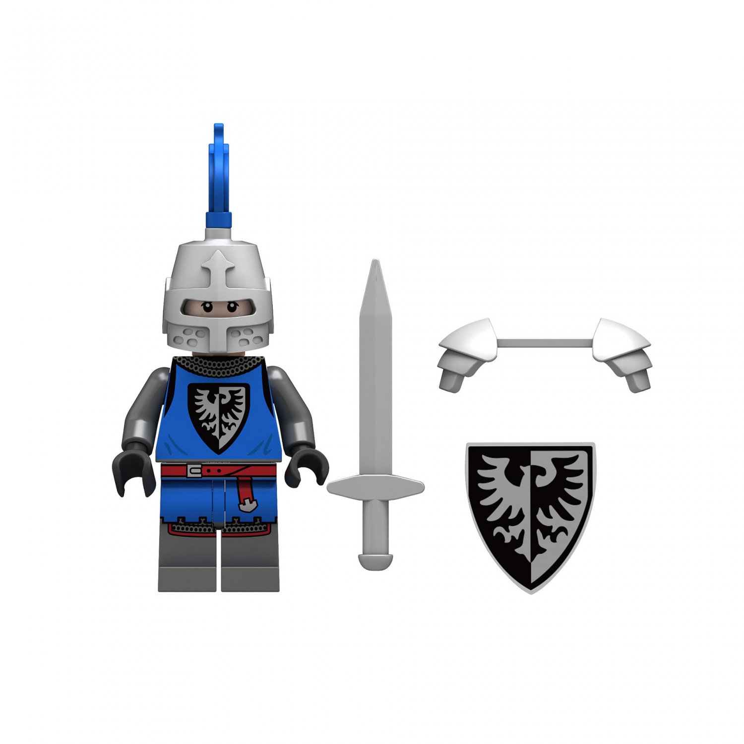 Black Eagle Knight Minifigures Lego Compatible Medieval Knights Set