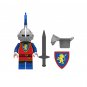 Red Lion Knight Minifigures Lego Compatible Medieval Knights Minifigure
