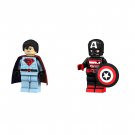 Soviet Captain VS Captain America Minifigures Lego Compatible Superhero Movie Set