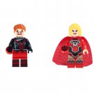 Red Lanterns and Red Lantern Super Girl Minifigures Lego Compatible Super Heroes Set