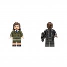 Peggy Carter and Nick Fury Minifigures Lego Compatible Agents of S.H.I.E.L.D Set