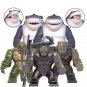 The Suicide Squad and Black Dwarf Darkseid Minifigures Lego Compatible Super Heroes Set