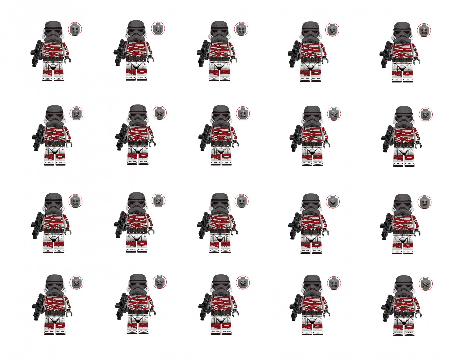 20pcs Guard Thrawn Minifigures Lego Compatible The Mandalorian Sets