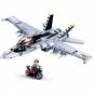 Hornet Strike Fighter F18 Fighter Minifigures Lego Compatible Modern Fighter Set