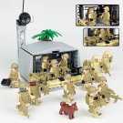 Desert Special Forces Field Base Minifigures Lego Compatible Modern Military Set