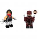 Daredevil and Elektra Minifigures Lego Compatible Daredevil Set