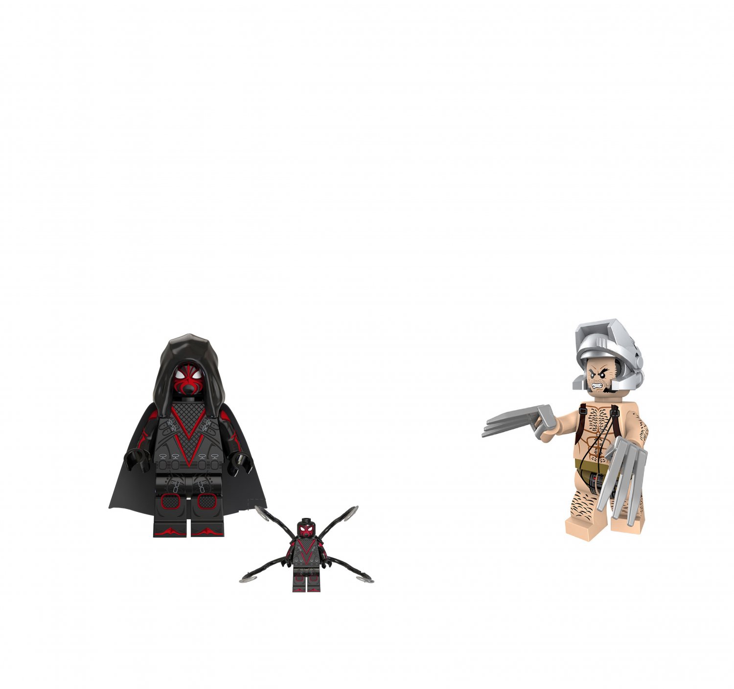 Spider-Man Noir Wolverine Minifigures Lego Compatible X-Men Set