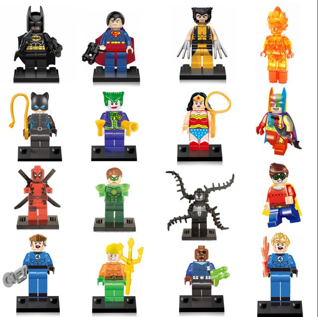 Justice League Avengers Superhero Comic Minifigures Lego Compatible Toy