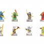 Transparent Kai Jay Zane Lloyd Minifigures Lego Compatible Ninjago Set
