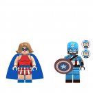 Miss America Captain America Minifigures Lego Compatible Superhero Set