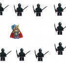10pcs Berserker VS Thor Minifigures Lego Compatible The Avengers Set