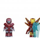 Crimson Dynamo VS Iron Man Minifigures Lego Compatible Avengers Set
