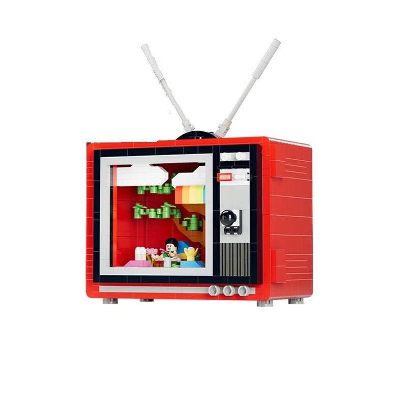 Colour Television Building Block Toy Lego Compatible Minifigures