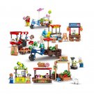 Street of Delicacies Store Delicacy Minifigures Lego Compatible City Streetscape Set