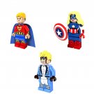 Hyperion Cannonball Female Captain America Minifigures Lego Compatible Superhero Movie Set