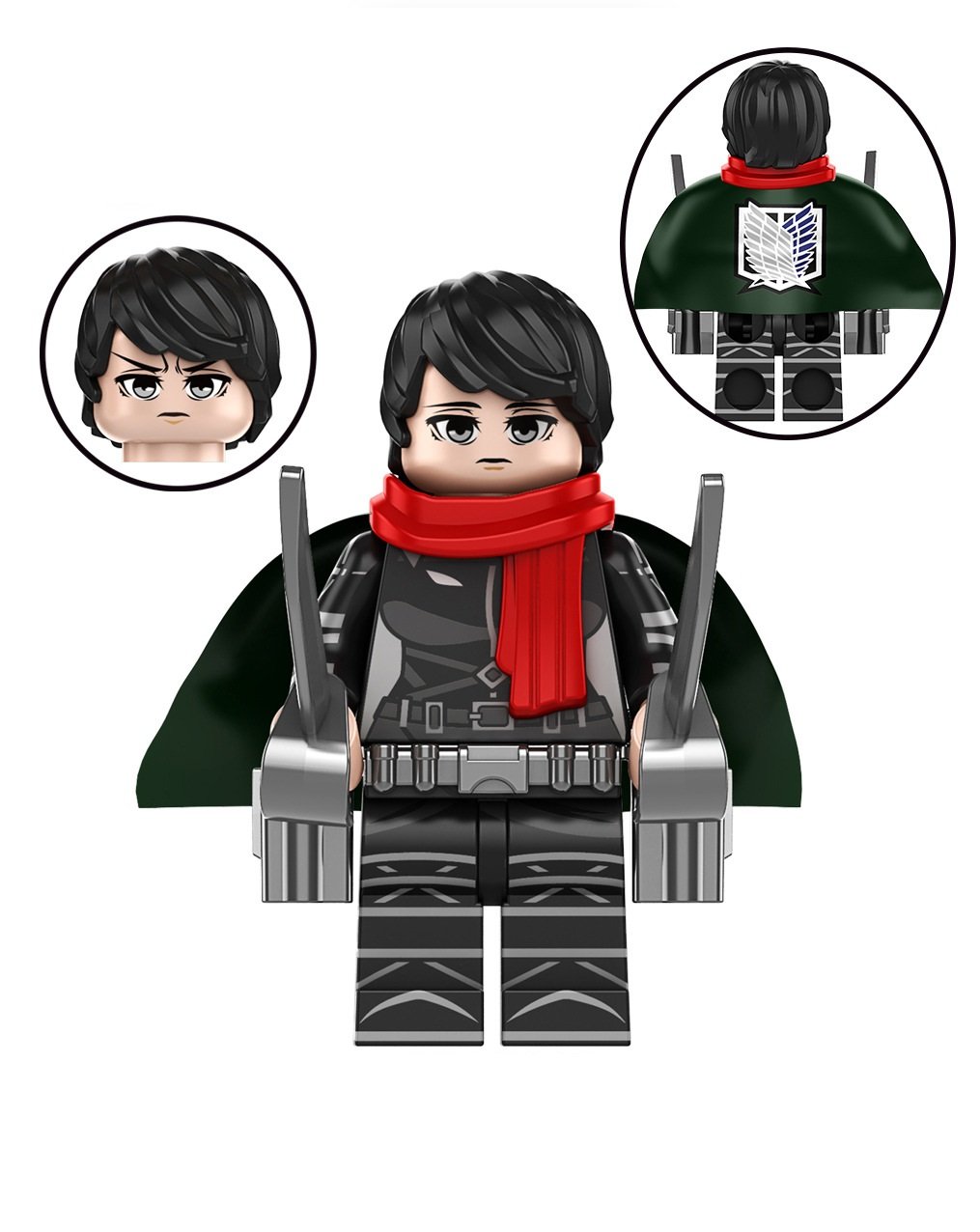 Mikasa Ackerman Minifigures Lego Compatible Attack On Titan Minifigure