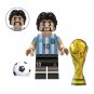 Diego Armando Maradona Minifigures Lego Compatible Football Star Minifigure