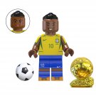 Brazil team Ronaldinho Minifigures Lego Compatible Football Minifigure
