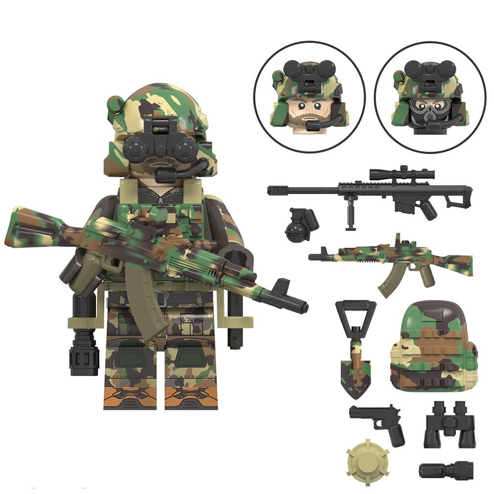 Alpha Special Forces Minifigures Lego Compatible Special Forces Minifigure
