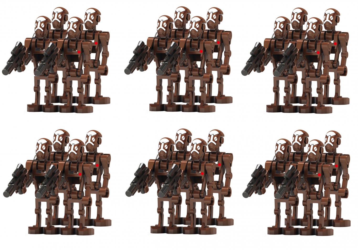 24pcs Assault Robot Captain Minifigures Lego Compatible Star Wars The Clone Wars Set