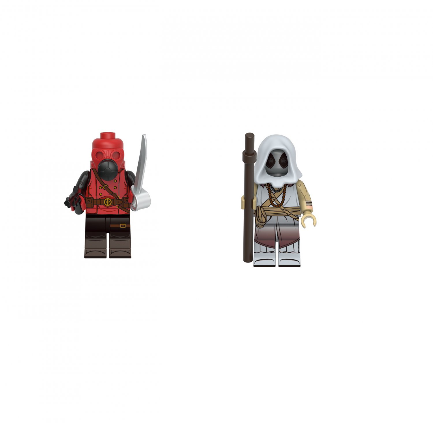 Zenpool Vs Colden Age Deadpool Minifigures Lego Compatible Extraordinary X-Men Set