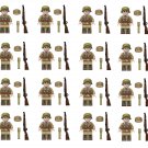 16pcs Germany 98K Sniper Minifigures Lego Compatible WW2 Afrika Korps Set