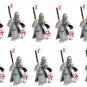 Knights Templar Heavy War-Horse Minifigures Lego Compatible Medieval Knight Set