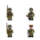 Soviet Infantry soldier Konstantinovich Zhukov Minifigures Lego Compatible WW2 Legion Set