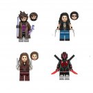 Gambit Kimiko Deadpool 2099 X-23 Minifigures Lego Compatible The Avengers movie Set