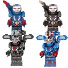 4pcs Heavy Iron Man War Machine Minifigures Lego Compatible Super Heroes movie Set