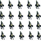 20pcs The Green Skull Knight Minifigures Lego Compatible Medieval Knight Set