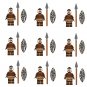 9pcs Nubian tribal warrior Minifigures Lego Compatible Ancient Egyptian Dynasty Sets