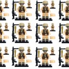 12pcs Germany MG42 General-purpose machine gun Minifigures Lego Compatible WW2 Military Set