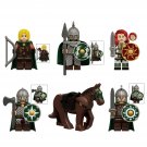 Princess Hama Soldier Horses Minifigures Lego Compatible The Lord of the Rings Sets  ﻿